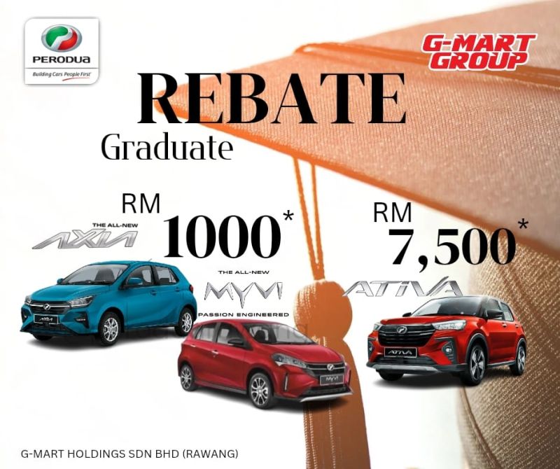 Perodua Graduate Rebate at G-Mart Rawang