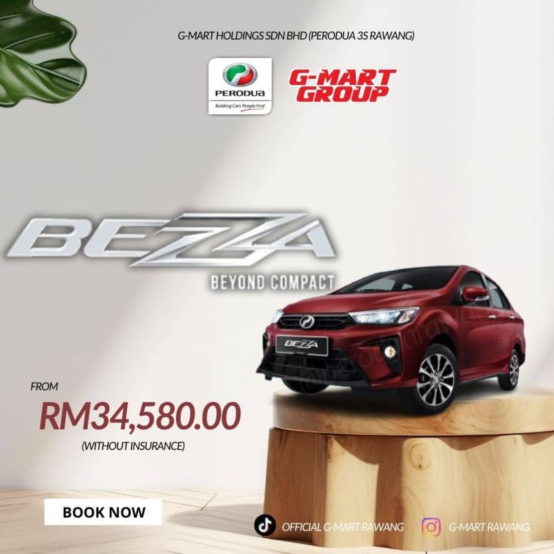Perodua Bezza at G-Mart Rawang - Perodua Rawang Sales