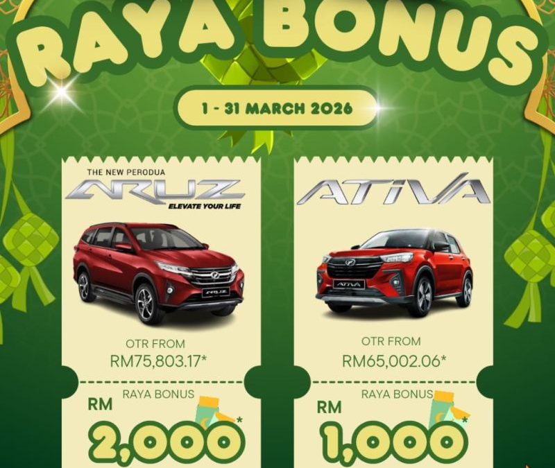 Perodua Special Raya Bonus at G-Mart Rawang (March 2026)